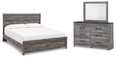 Bronyan King Panel Bed, Dresser and Mirror