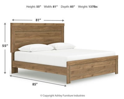Zanbrook King Panel Bed