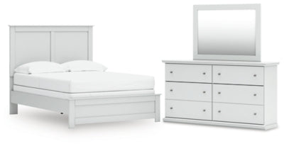 Cama, cómoda y espejo Bostwick Shoals Full Panel