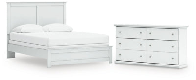 Cama con paneles tamaño Queen y cómoda Bostwick Shoals