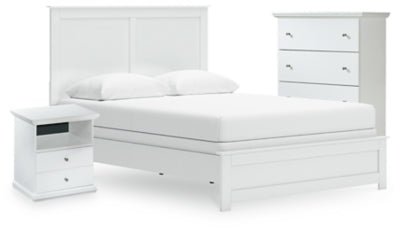 Cama Queen, Chifonier y Mesita de Noche Bostwick Shoals