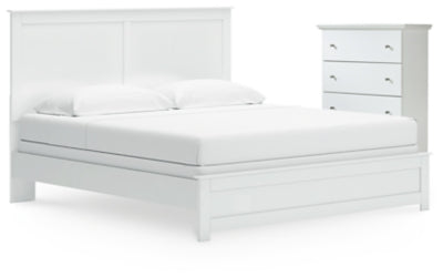 Cama y cómoda de paneles King Bostwick Shoals