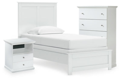 Cama, cómoda y mesita de noche de dos paneles Bostwick Shoals