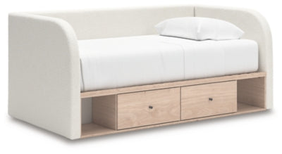 Shapella Full Upholstered Day Bed with Storage