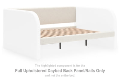 Shapella Full Upholstered Daybed Panel/Rails/Slats