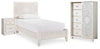 Paxberry Twin Panel Bed, Chest and Nightstand