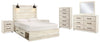 Cambeck Queen Panel Storage Bed, Dresser, Mirror, 2 Chests and 2 Nightstands