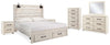 Cambeck King Panel Storage Bed, Dresser, Mirror, Chest and 2 Nightstands