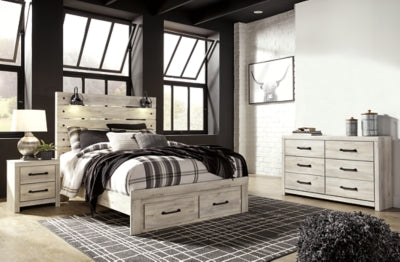 Cambeck Queen Panel Storage Bed, Dresser and Nightstand
