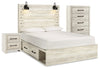 Cambeck Queen Panel Bed with Storage, Chest and Nightstand