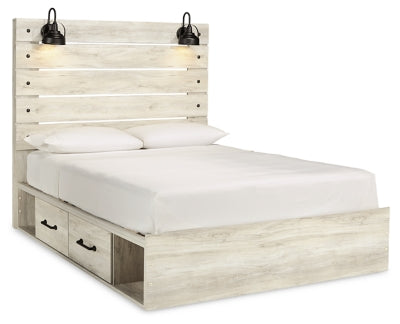 Cama de paneles Queen Cambeck con 4 cajones de almacenamiento