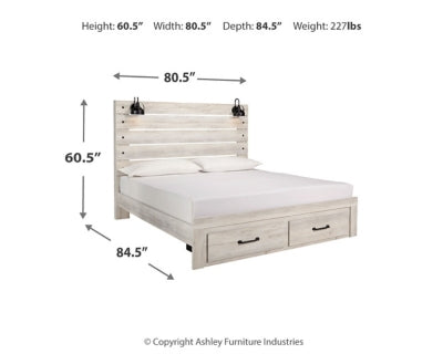 Cambeck King Panel Storage Bed