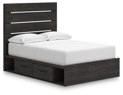 Cama con almacenaje Delmorta de panel completo