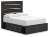 Delmorta Full Panel Bed with Storage