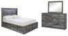 Baystorm Full Panel Storage Bed, Dresser and Mirror