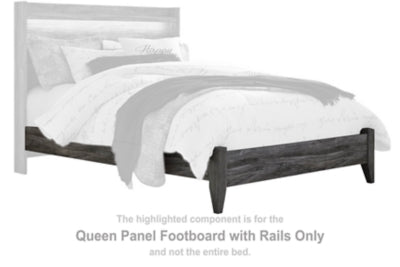 Pie de cama Baystorm Queen con rieles