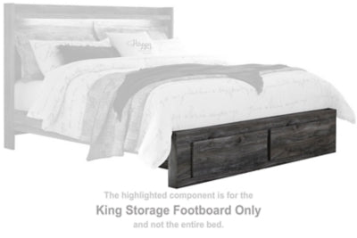 Pie de la cama de almacenaje King Baystorm