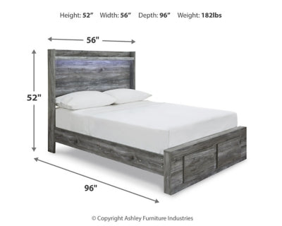 Baystorm Full Panel Bed with 2 Storage Drawers