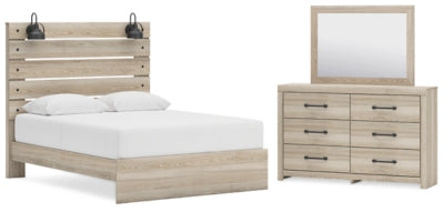 Senbry Queen Panel Bed, Dresser and Mirror