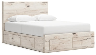 Cama de almacenamiento con panel Lawroy Queen