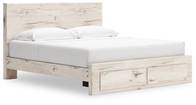 Cama de almacenamiento Lawroy King Panel