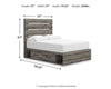 Urbanoore Full Panel Bed with Storage