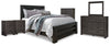 Brinxton Queen Panel Bed, Dresser, Mirror, Chest and 2 Nightstands