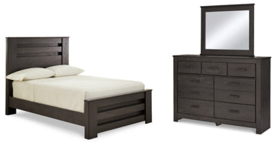Brinxton Full Panel Bed, Dresser and Mirror