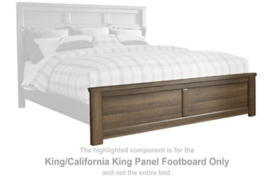 Pie de cama con paneles Juararo King/California King