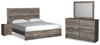 Ralinksi King Panel Bed, Dresser, Mirror, and Nightstand