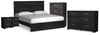 Belachime King Panel Bed, Dresser, Chest and 2 Nightstands