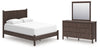 Cadmori Queen Panel Bed, Dresser and Mirror