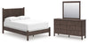 Cadmori Full Panel Bed, Dresser and Mirror