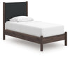 Cadmori Twin Upholstered Panel Platform Bed