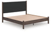 Cadmori King Upholstered Panel Platform Bed