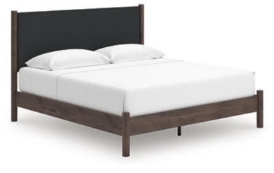 Cadmori King Upholstered Panel Platform Bed