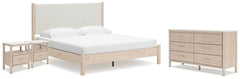 Cadmori King Panel Bed, Dresser and 2 Nightstands