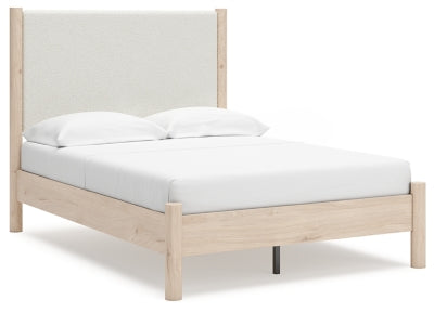 Cadmori Cama Tapizada con Panel Completo