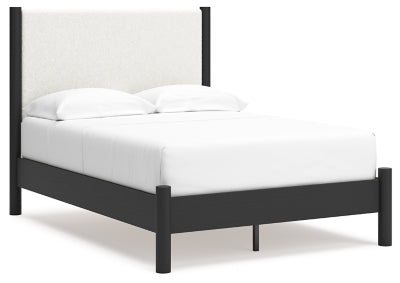 Cadmori Cama Tapizada con Panel Completo