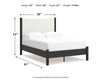 Cadmori Full Upholstered Panel Bed