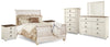 Willowton Queen Sleigh Bed, 2 Dressers, Mirror, Chest and 2 Nightstands