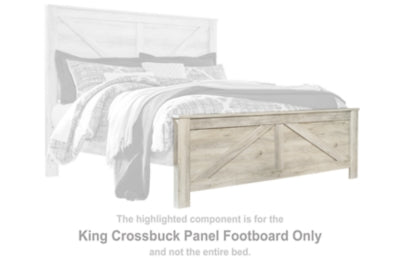 Pie de cama de panel King Crossbuck de Bellaby