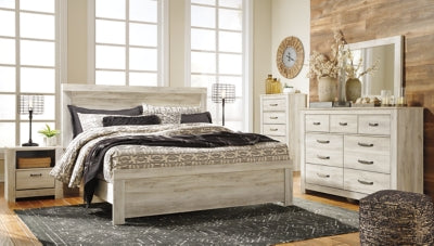 Bellaby King Panel Bed, Dresser, Mirror, Chest and 2 Nightstands