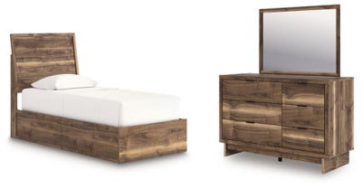 Zadilyn Twin Panel Platform Bed, Dresser and Mirror