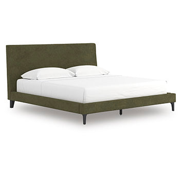 Zadilyn King Upholstered Bed with Roll Slats