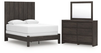 Parlayon Queen Panel Bed, Dresser and Mirror