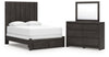 Parlayon Queen Panel Storage Bed, Dresser and Mirror