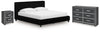 Birmonton King Upholstered Bed, Dresser and Nightstand