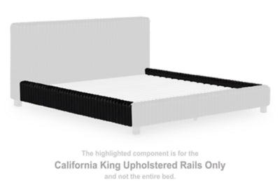 Birmonton California King Upholstered Rails