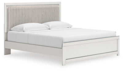 Birmonton King Upholstered Panel Platform Bed